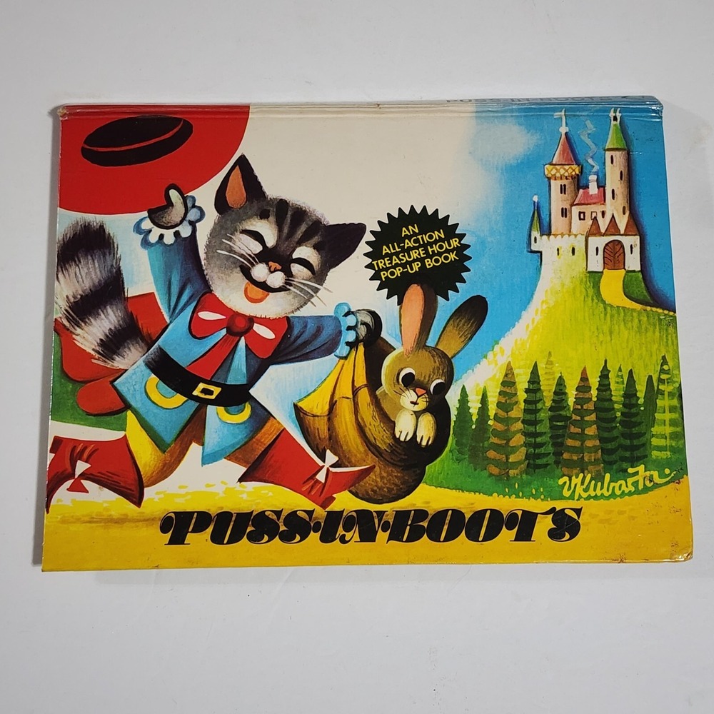 Brown Watson Puss in Boots Vintage Pop-Up Book 1983 Hardcover 0709700490